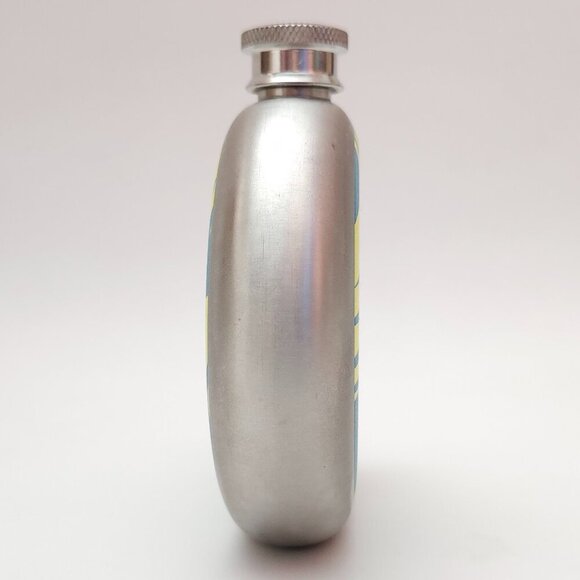 FUN Bacardi Flask Tropical Stainless Steel Holds 5 oz. Bacardi Bat Logo Promo - Picture 2 of 5